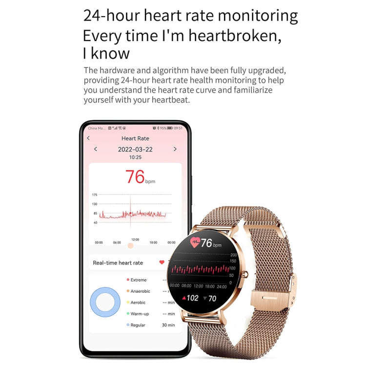 T8 1.3-inch Heart Rate/Blood Pressure/Blood Oxygen Monitoring Bluetooth Smart Watch, Color: Silve...