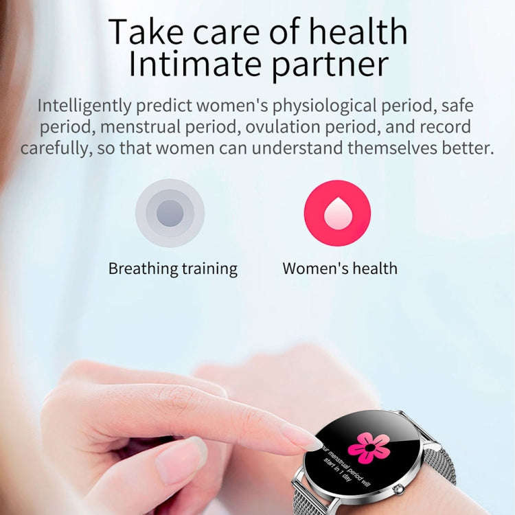 T8 1.3-inch Heart Rate/Blood Pressure/Blood Oxygen Monitoring Bluetooth Smart Watch, Color: Silve...