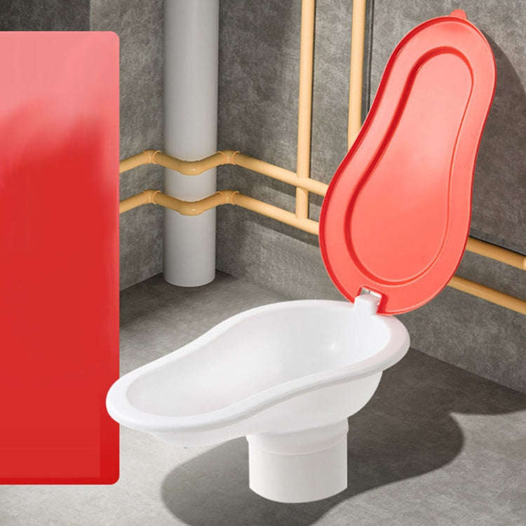 Disposable Plastic Toilet Temporary Simple Site Construction Squatting Toilet, Specification: Whi...