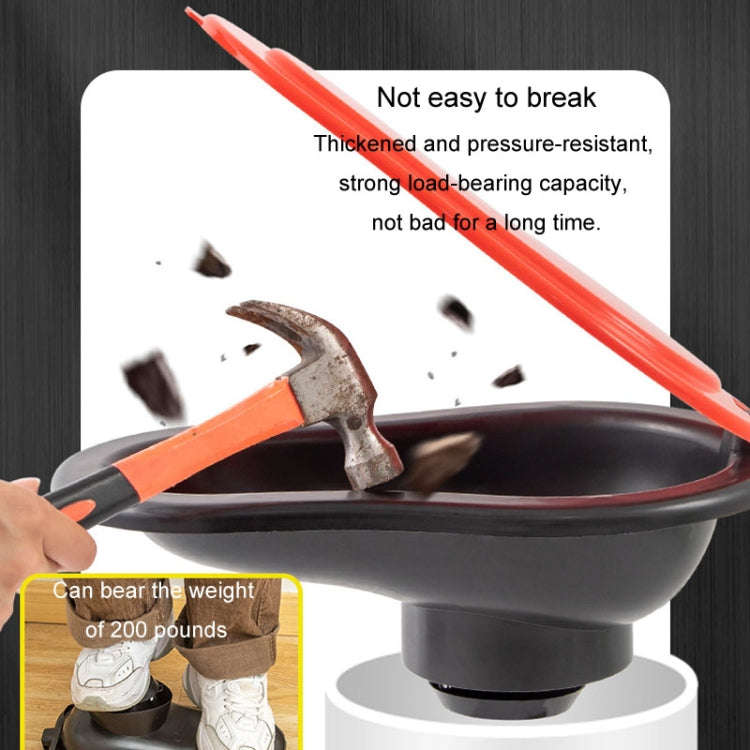 Disposable Plastic Toilet Temporary Simple Site Construction Squatting Toilet, Specification: Whi...