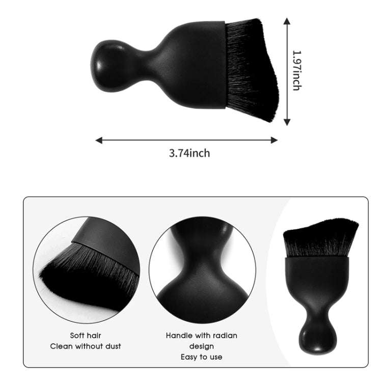 2pcs Car Interior Cleaning Brush Air Outlet Gap Dust Removal Brush, Color: OPP Black