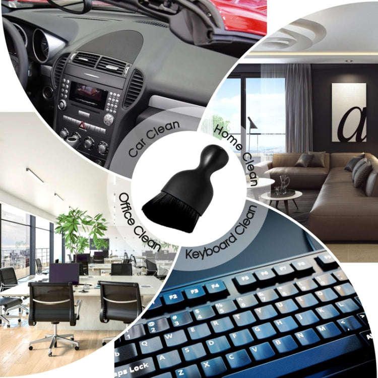 2pcs Car Interior Cleaning Brush Air Outlet Gap Dust Removal Brush, Color: OPP Black