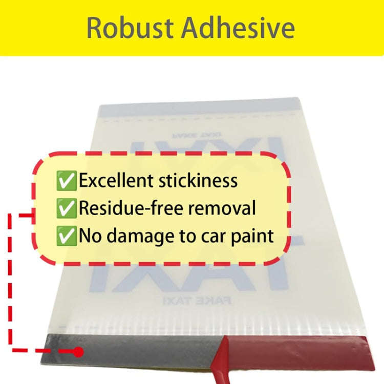 TAXI Washed Mark Label Car Personalized Decorative Stickers(Yellow Large)