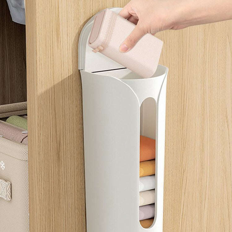 Free Punching Wall Mounted Panty Organizer Household Sock Storage Stand(Gray)