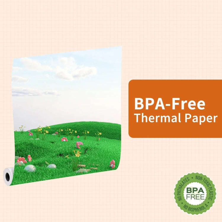 Phomemo 1 Roll A4 Thermal Paper  Use With M08F Printer Holder For M832/M833/M834/M835/P831/Q302 P...