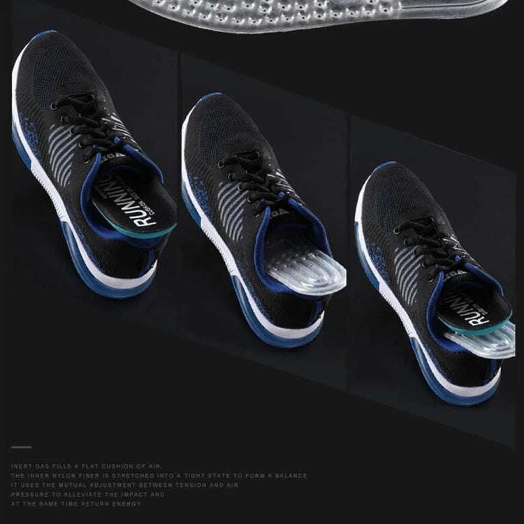 1pair Outdoor Sports Air Cushion Insoles Shock Absorbing TPU Inflatable Insoles, Size: 38(White)