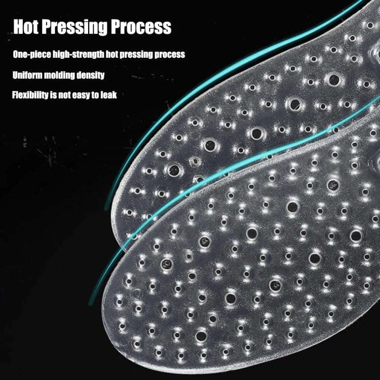 1pair Outdoor Sports Air Cushion Insoles Shock Absorbing TPU Inflatable Insoles, Size: 38(White)
