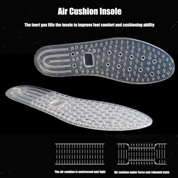 1pair Outdoor Sports Air Cushion Insoles Shock Absorbing TPU Inflatable Insoles, Size: 38(White)