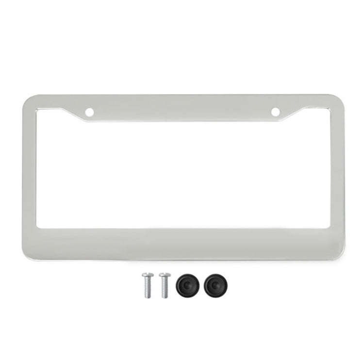 American Standard Aluminum Alloy License Plate Frame Including Accessories, Specification: Round ...