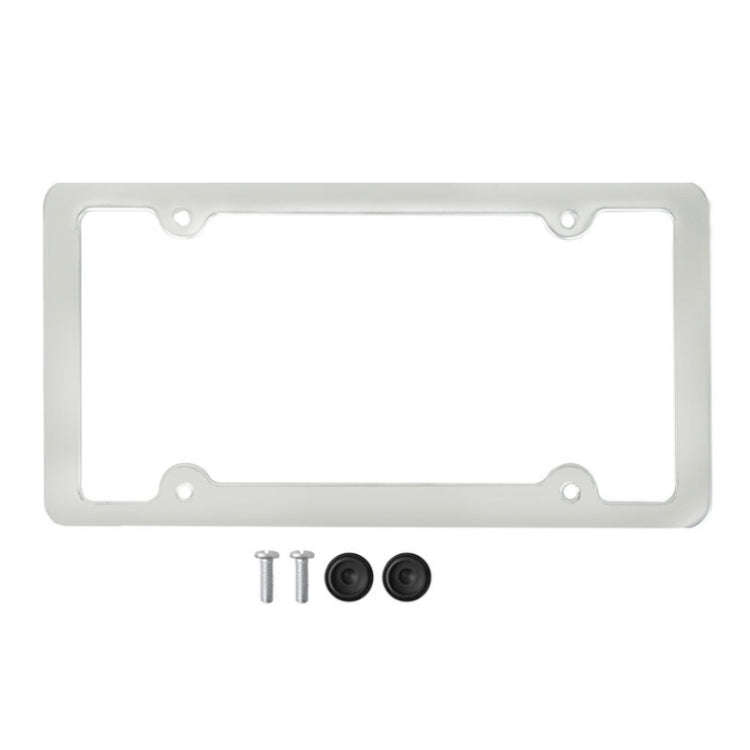 American Standard Aluminum Alloy License Plate Frame Including Accessories, Specification: 4 Hole...