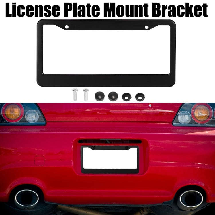 American Standard Aluminum Alloy License Plate Frame Including Accessories, Specification: Square...