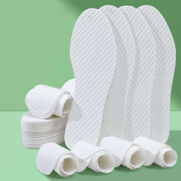 20pcs /Pack Summer Thin Disposable Insoles Cuttable Sweat-Absorbent And Breathable Footbeds, Size...