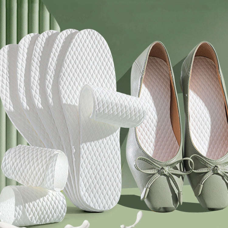 20pcs /Pack Summer Thin Disposable Insoles Cuttable Sweat-Absorbent And Breathable Footbeds, Size...