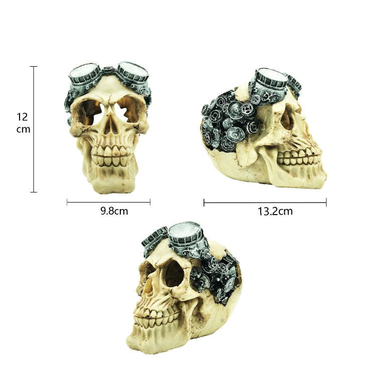 Fish Tank Aquarium Decoration Spider Lizard Snake Python Skull Breeding House Hiding Ornament(Gla...