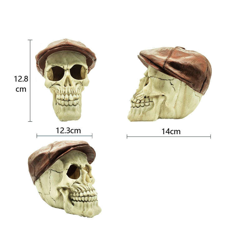 Fish Tank Aquarium Decoration Spider Lizard Snake Python Skull Breeding House Hiding Ornament(Hat...