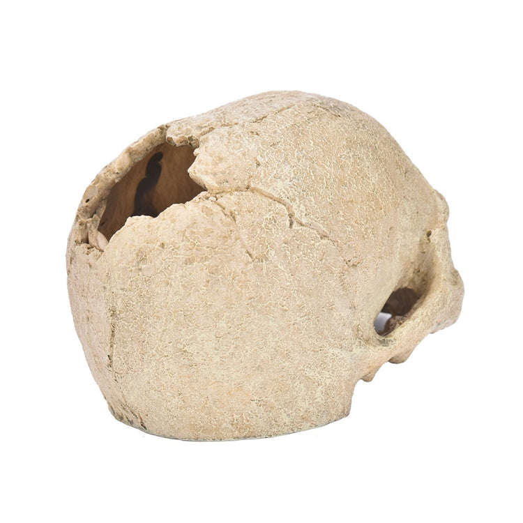 Fish Tank Aquarium Decoration Spider Lizard Snake Python Skull Breeding House Hiding Ornament(Gla...