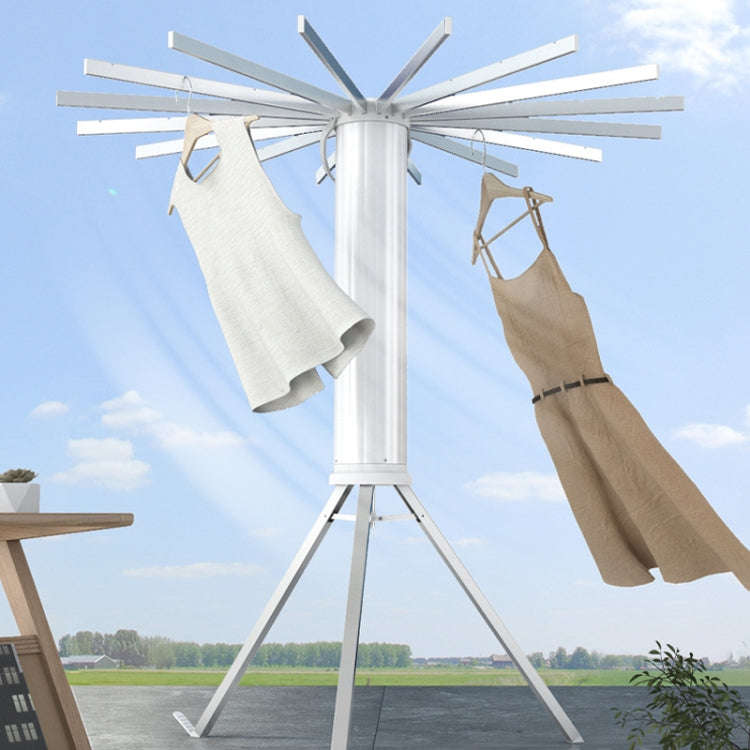 Free Installation Floor Drying Rack Balcony Foldable Octopus Hanging Clothesline, Style: Aluminum...