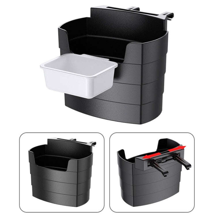 Car-Mounted French Fries Cup Holder Storage Box Multifunctional Trash Can, Model: SD-1019B With S...