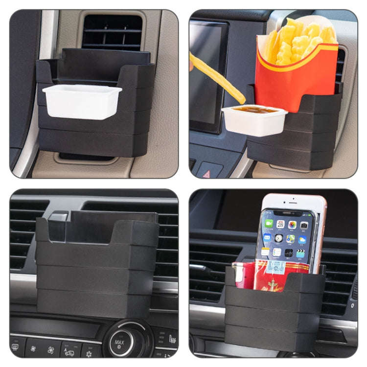 Car-Mounted French Fries Cup Holder Storage Box Multifunctional Trash Can, Model: SD-1019