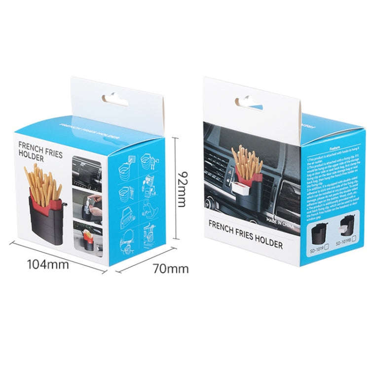 Car-Mounted French Fries Cup Holder Storage Box Multifunctional Trash Can, Model: SD-1019B With S...
