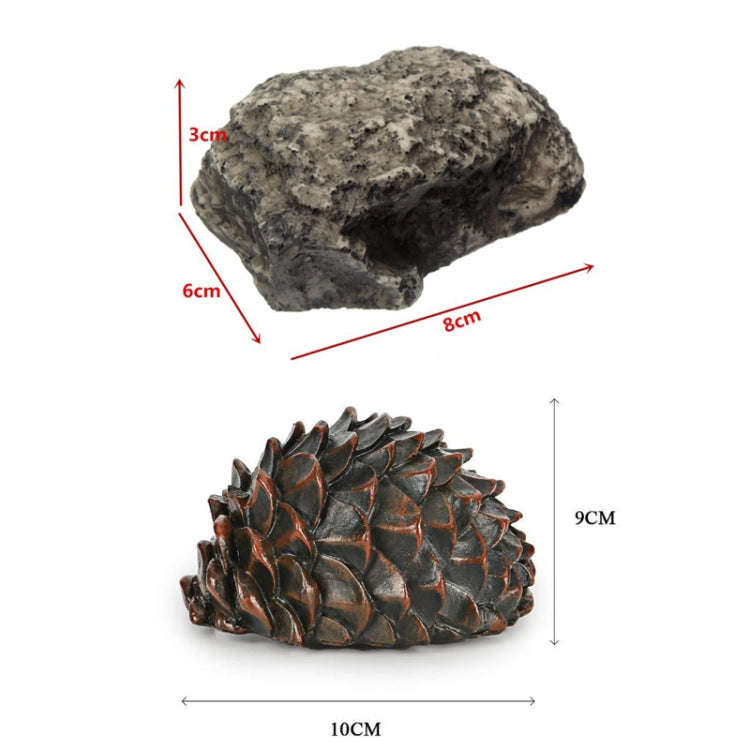 Simulated Stone Pine Nut Safe Key Box For Hiding Private Money, Shape: Pine