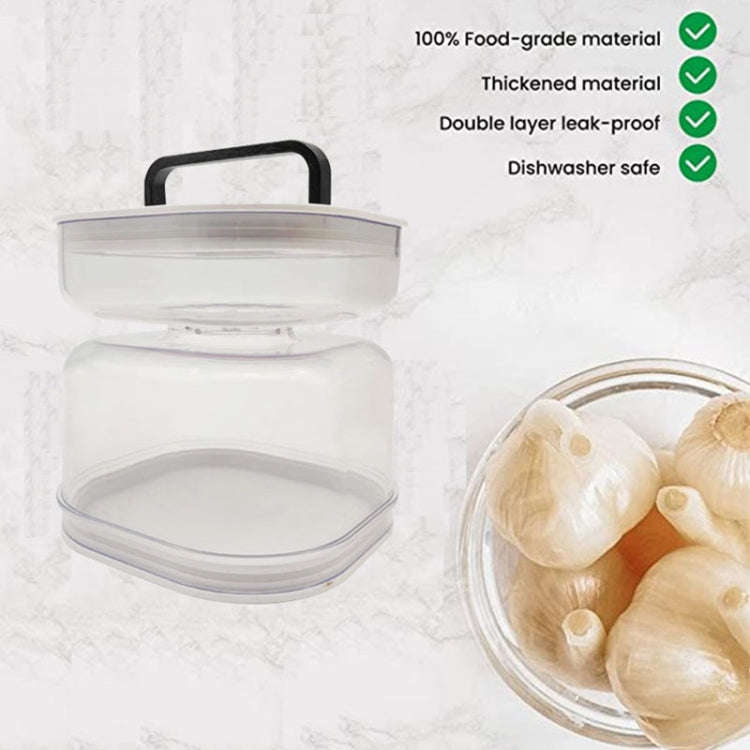 Kitchen Wet And Dry Separate Pickle Jar Plastic Wet And Dry Dispenser Hourglass Can, Style: Round