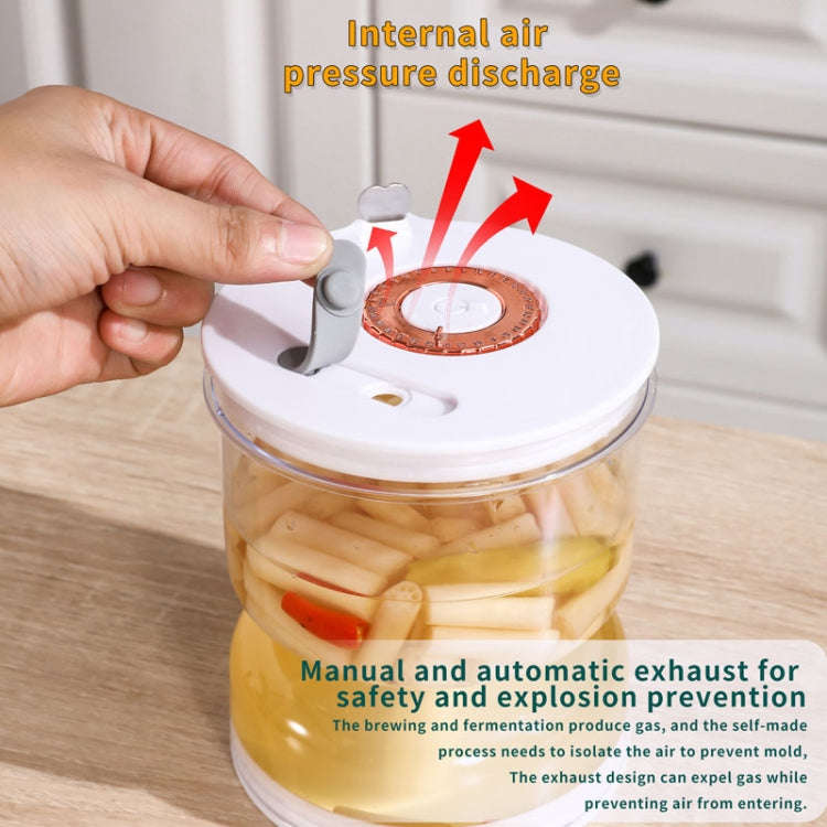 Kitchen Wet And Dry Separate Pickle Jar Plastic Wet And Dry Dispenser Hourglass Can, Style: Square
