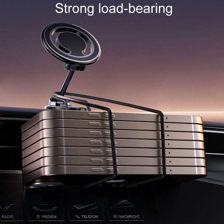 D33 Magnetic Folding Car Phone Holder Rotatable Dashboard Stick-On Navigation Stand