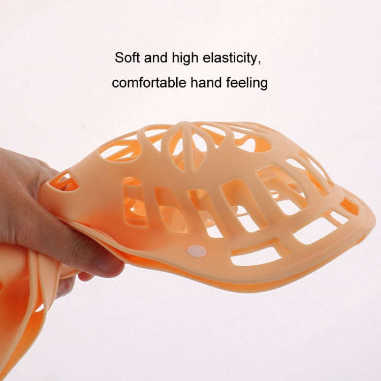 Silicone Bra Laundry Bag Anti-Distortion Filter Washing Protective Bag For Washing Machine(Gray)