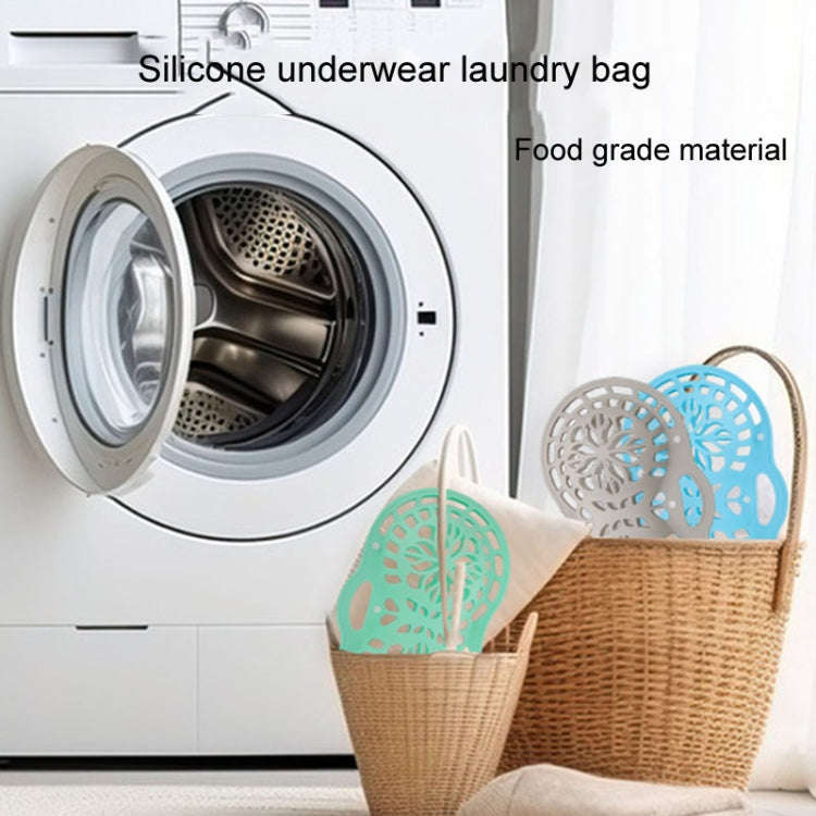 Silicone Bra Laundry Bag Anti-Distortion Filter Washing Protective Bag For Washing Machine(Gray)