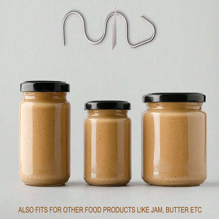 Stainless Steel Peanut Butter Stirrer Food Grade Material Kitchen Butter Jam Stirring Tool(Regula...