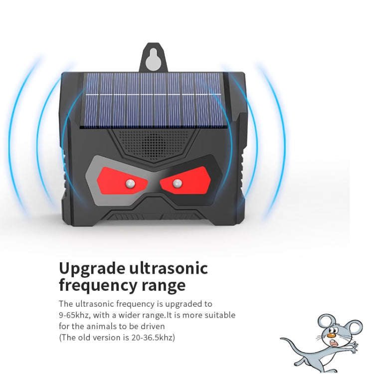 Outdoor Ultrasonic Solar Mouse Repeller LED Flash Animal Repeller(SJZ059)