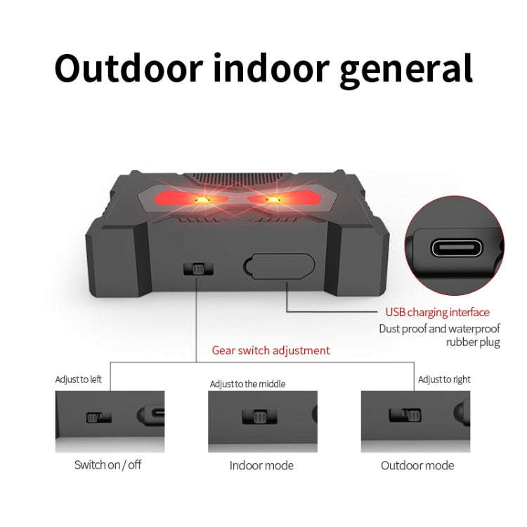 Outdoor Ultrasonic Solar Mouse Repeller LED Flash Animal Repeller(SJZ059)