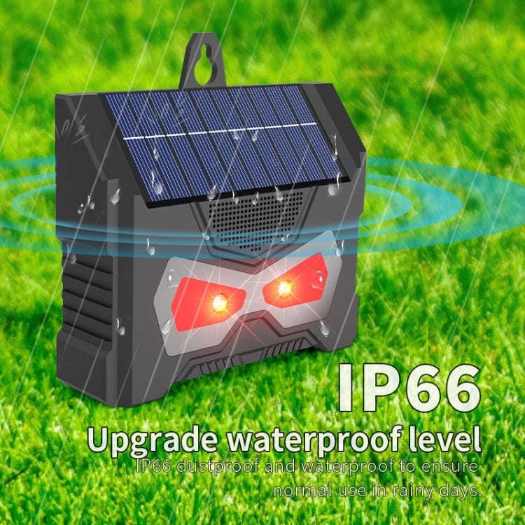 Outdoor Ultrasonic Solar Mouse Repeller LED Flash Animal Repeller(SJZ059)