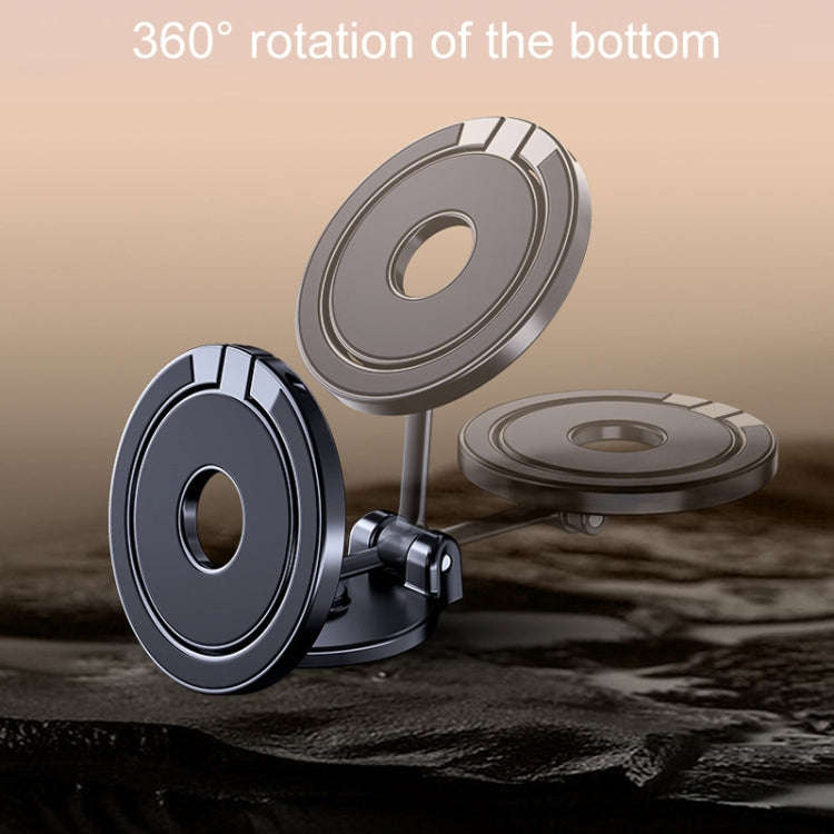D50 Magnetic Folding Car Phone Holder Rotatable Dashboard Stick-On Navigation Stand