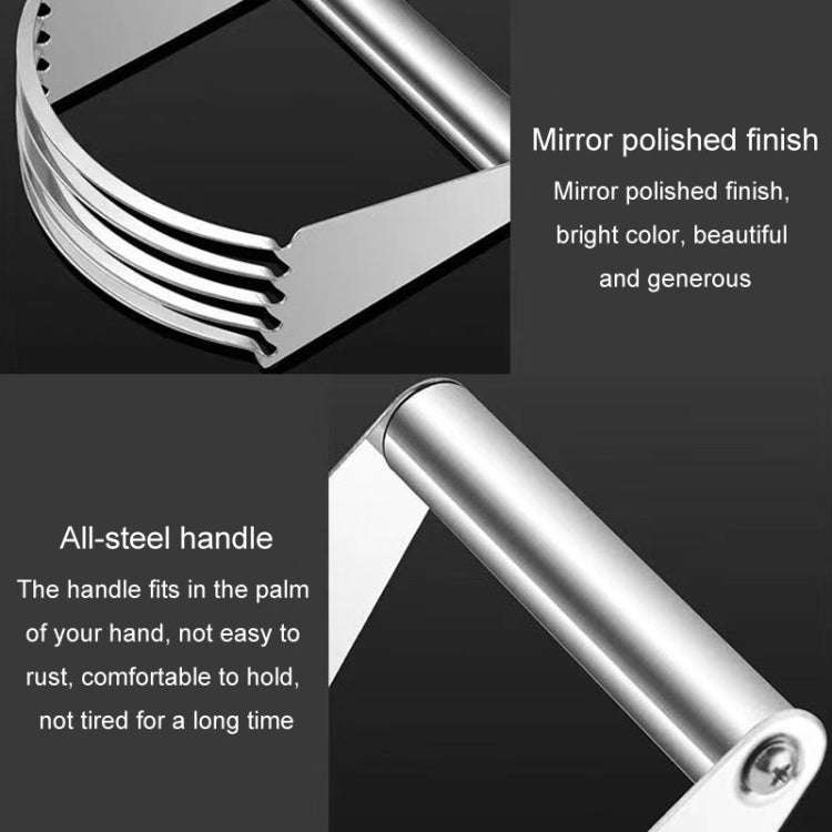 Stainless Steel Cutter 5-Layer Curved Dough Mixer Kitchen Baking Flour Cutter Gadgets(91g)