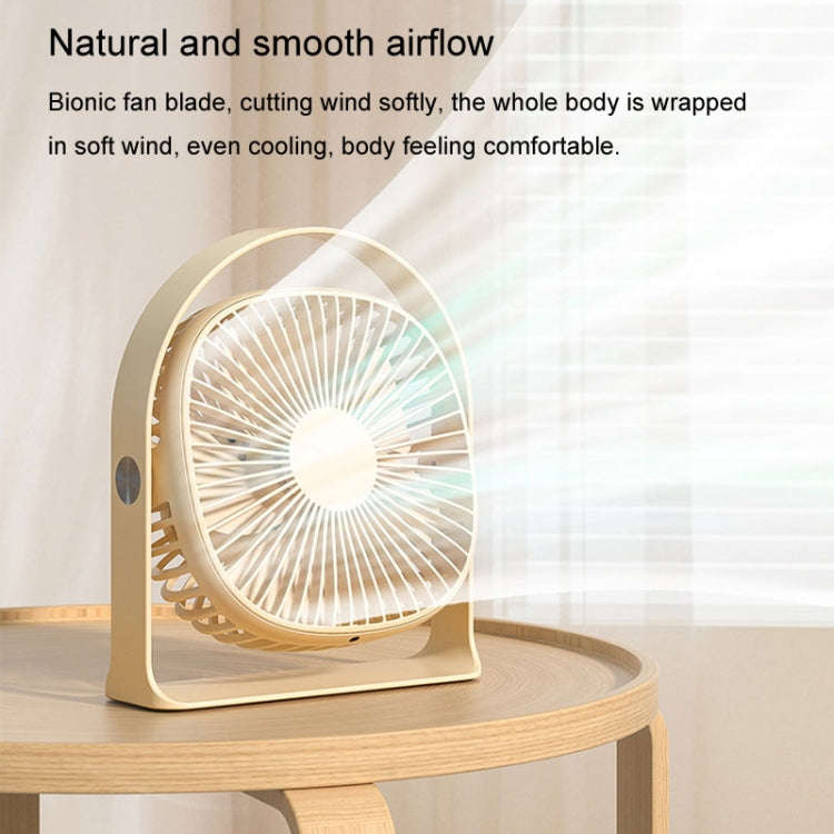 Lightweight USB Charging Nightlight Desktop Fan Summer Office Student Outdoor Multifunctional Sma...
