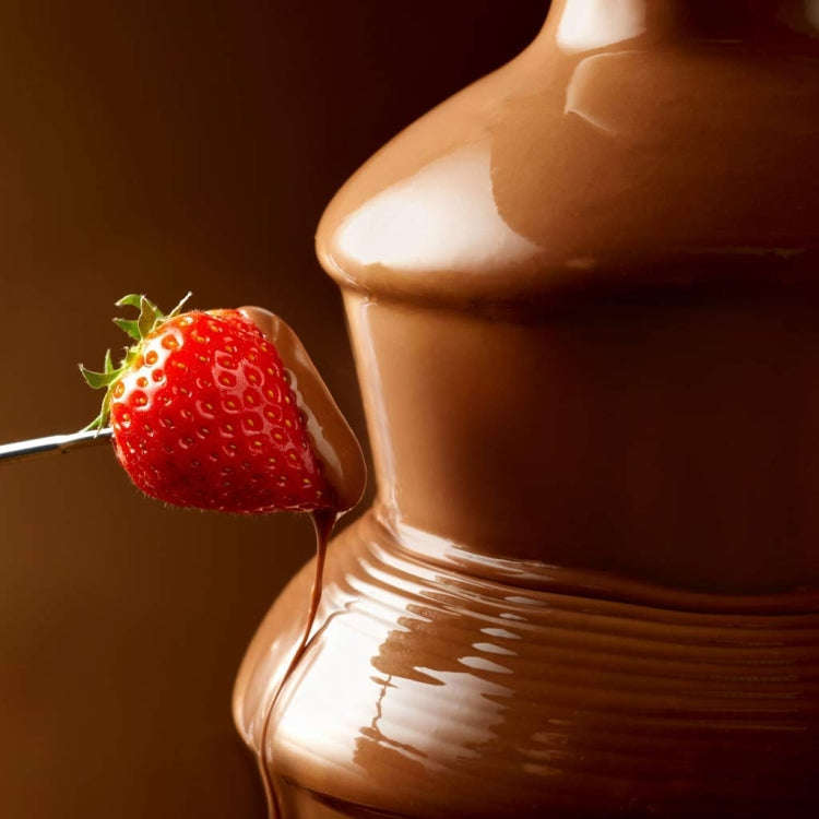 35W  3 Tier Chocolate Fountain  Mini Fondue Set with Hot Melting Pot Base 110V US Plug