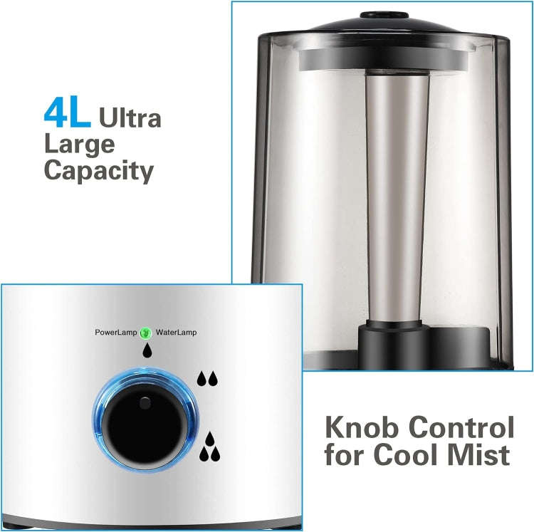 4L Reptile Humidifier Fogger Cool Mist Fog Mister with Tube for Tortoise Habita UK Plug