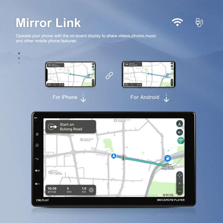 9 Inch Disassembly Screen MP5 Player Android Wireless CarPlay Reversing Image Integrated Machine(...