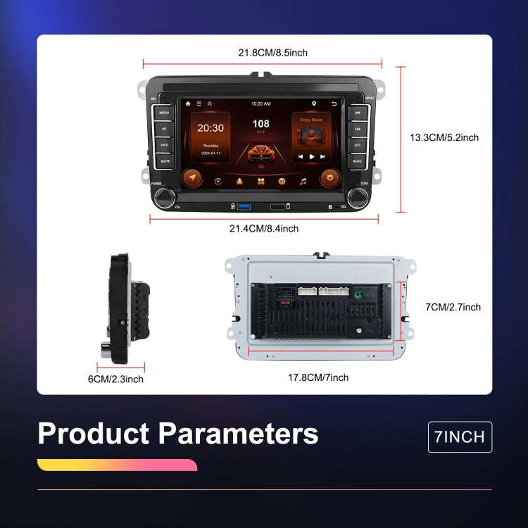 For Volkswagen/Skoda 2+64G Player Large Screen Carplay Android Navigation Reversing Camera Integr...