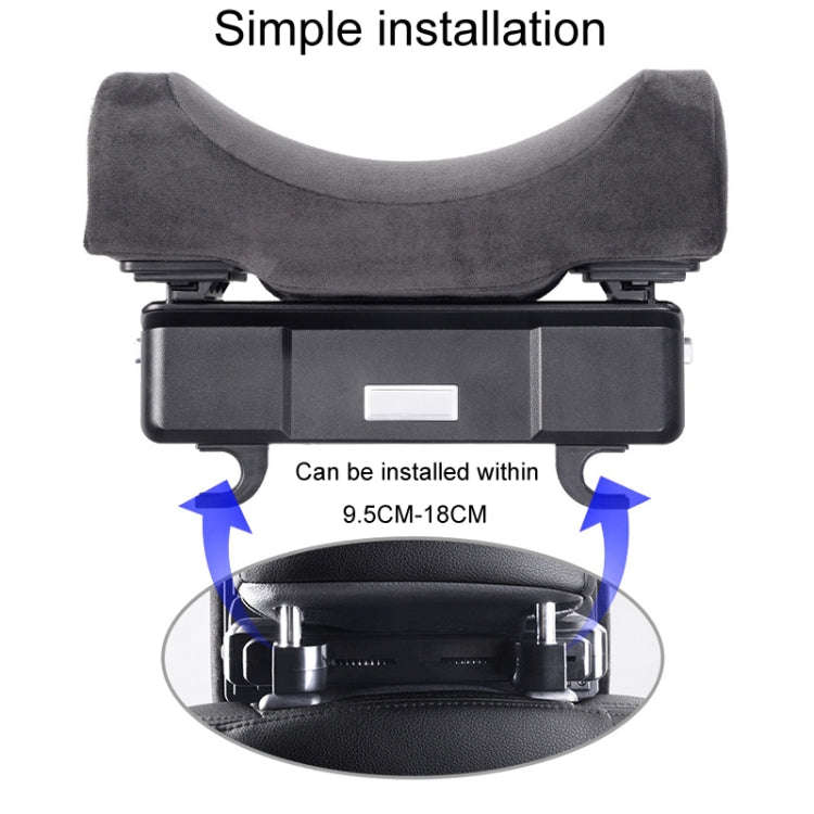 Vehicle Sleeping Pillow Passenger Rear Headrest Neck Protection Seat Side Rest Occupancy Pillow(L...