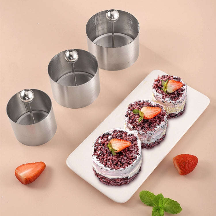 Large Stainless Steel Tiramisu Mold Mousse Cake Disk Mold