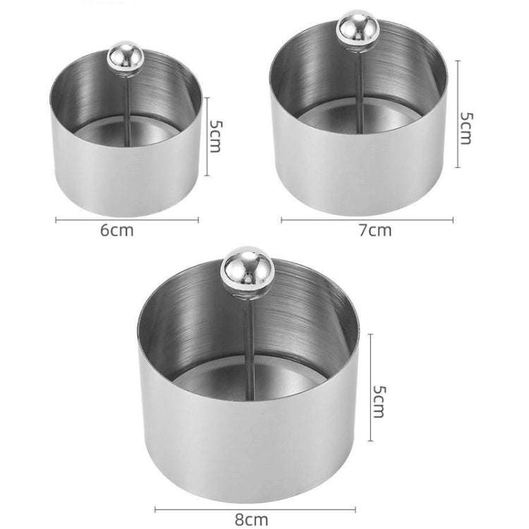 Small Stainless Steel Tiramisu Mold Mousse Cake Disk Mold