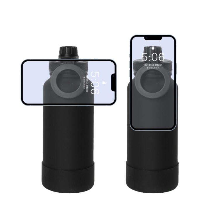 650ml Sports Bottle With Phone Magnetic Holder Stainless Steel Thermos Cup