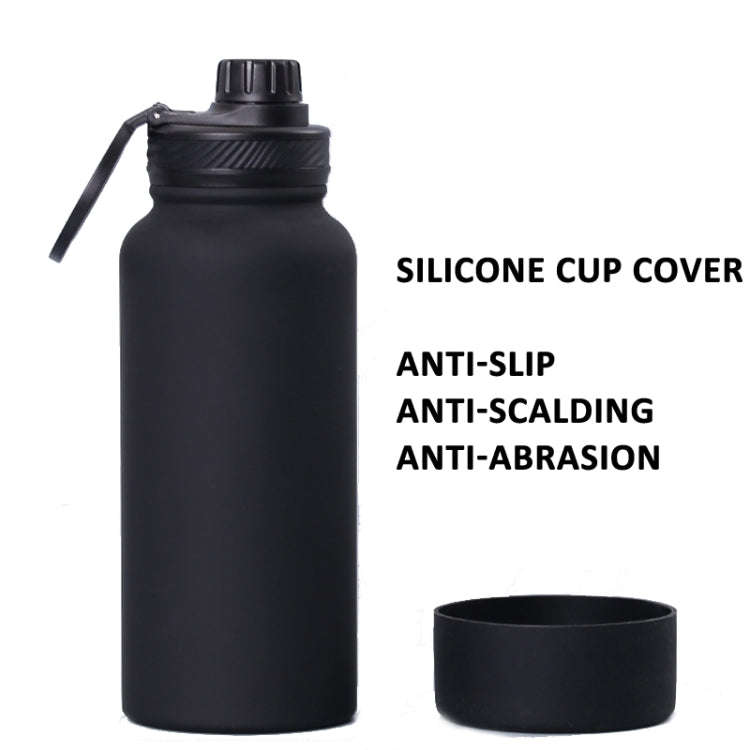 1200ml Sports Bottle With Phone Magnetic Holder Stainless Steel Thermos Cup