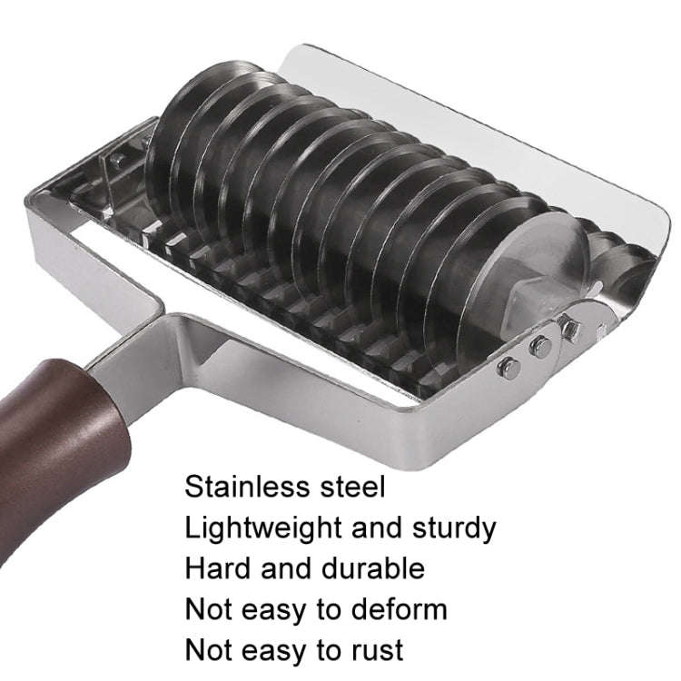 304 Stainless Steel Pusher Multifunctional Noodle Sword Thickening Kitchen Noodle Cutter, Style: ...