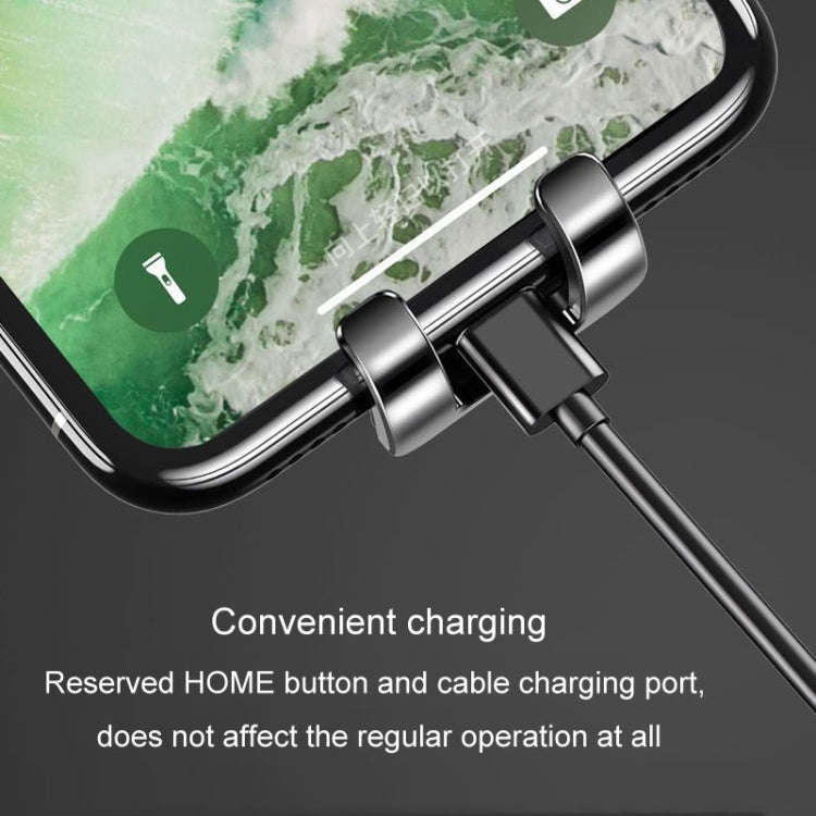 FAIK Car Cell Phone Holder Air Vent Triangle Gravity Sensor Car Phone Bracket, Color: Silver Fros...