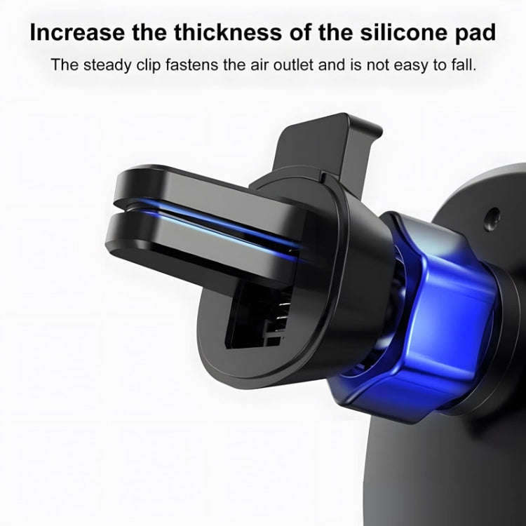 FAIK Car Cell Phone Holder Air Vent Triangle Gravity Sensor Car Phone Bracket, Color: Black Frost...
