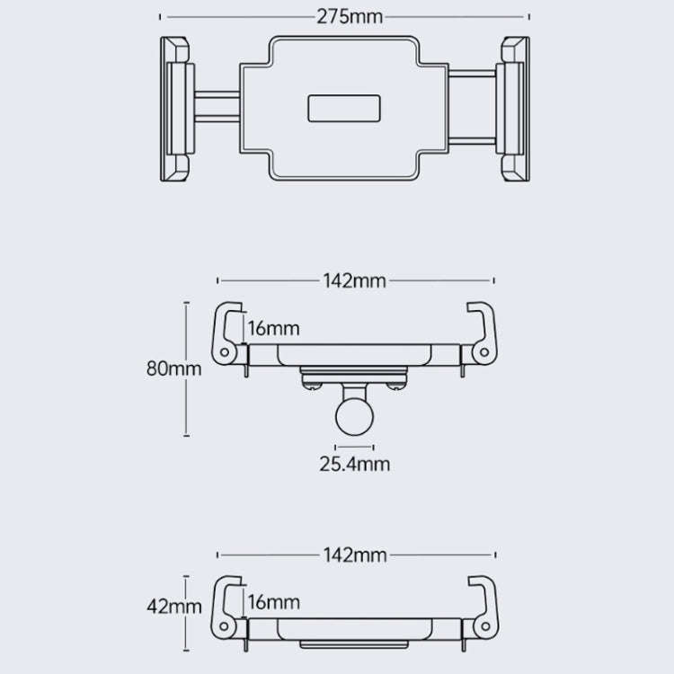 Multifunctional Car Dashboard Mobile Phone Folding Holder, Style: Base Screw Fixation